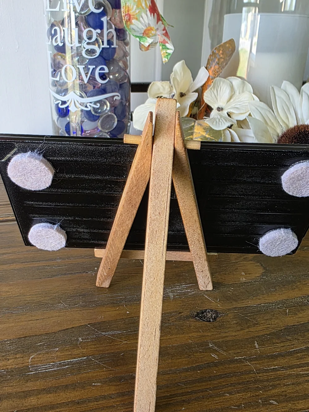 Rustic 'I Love You' White & Black Mini Sign